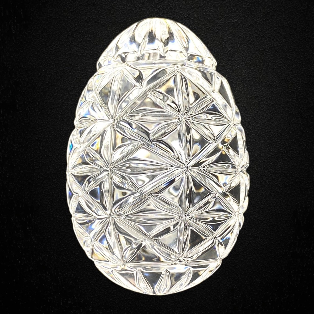 Dept‎ 56 Liquid Crystal Holiday Egg Faceted Acrylic Original Box 2001–03 Vintage